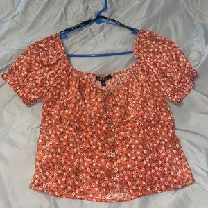 (Junior) Orange flower top